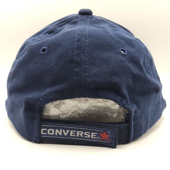 Vtg Converse Dr. J All Star Hat Navy Blue Adjustable Strapback Covee Cotton GUC - Picture 4 of 9